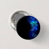 Morpho Butterfly in the Dark Background Button (Vorne & Hinten)