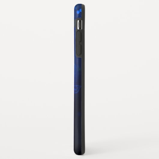 Morpho Butterfly in the Dark Background Case-Mate iPhone Hülle (Hinten/Links)