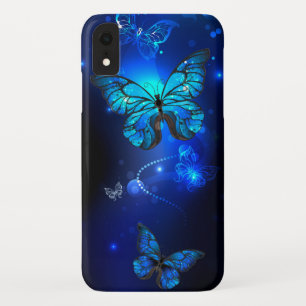 Morpho Butterfly in the Dark Background Case-Mate iPhone Hülle