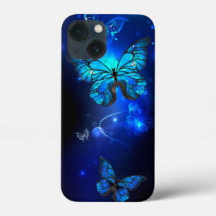 Morpho Butterfly in the Dark Background Case-Mate iPhone Hülle