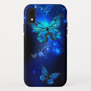 Morpho Butterfly in the Dark Background Case-Mate iPhone Hülle