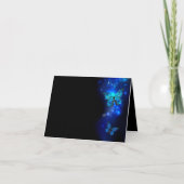 Morpho Butterfly in the Dark Background Dankeskarte (Vorderseite)