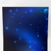 Morpho Butterfly in the Dark Background Dreifach Gefaltete Einladung (Innen Erste Seite)