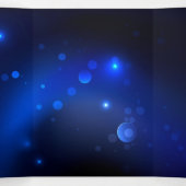 Morpho Butterfly in the Dark Background Dreifach-gefaltete Programmkarte (Innenseite Mitte)