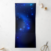 Morpho Butterfly in the Dark Background Dreifach Gefaltete Urlaubskarte (Innenseite)