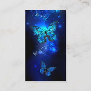 Morpho Butterfly in the Dark Background Empfehlungskarte