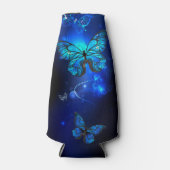 Morpho Butterfly in the Dark Background Flaschenkühler (Vorderseite)