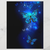 Morpho Butterfly in the Dark Background Flyer (Vorne)