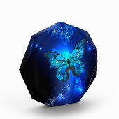 Morpho Butterfly in the Dark Background Fotoblock (Links)