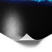 Morpho Butterfly in the Dark Background Fotodruck (Ecke)