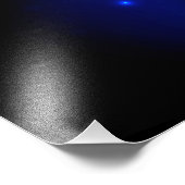 Morpho Butterfly in the Dark Background Fotodruck (Ecke)