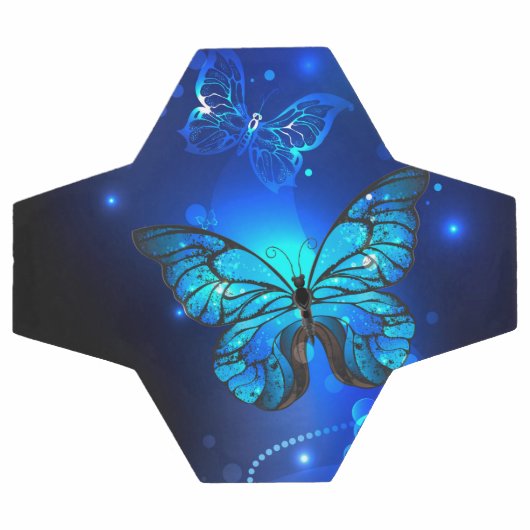 Morpho Butterfly in the Dark Background Fußball (Flach)