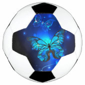 Morpho Butterfly in the Dark Background Fußball (Vorderseite)