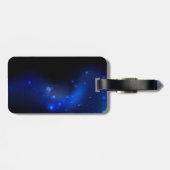 Morpho Butterfly in the Dark Background Gepäckanhänger (Rückseite horizontal)