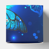 Morpho Butterfly in the Dark Background Geschenkschachtel (Oben)