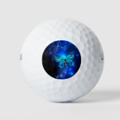 Morpho Butterfly in the Dark Background Golfball (Vorderseite)