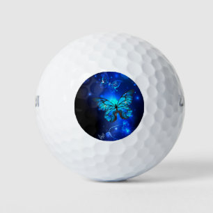 Morpho Butterfly in the Dark Background Golfball