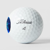 Morpho Butterfly in the Dark Background Golfball (Logo)