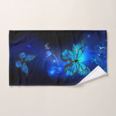 Morpho Butterfly in the Dark Background Handtuch (Handtuch)