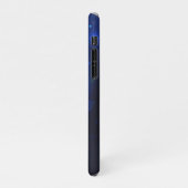 Morpho Butterfly in the Dark Background iPhone Hülle (Linke Seite)