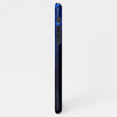 Morpho Butterfly in the Dark Background iPhone Hülle (Linke Seite)