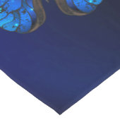 Morpho Butterfly in the Dark Background Kurzer Tischläufer (Ecke)