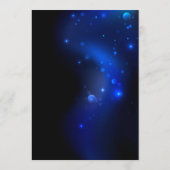 Morpho Butterfly in the Dark Background Menükarte (Rückseite)