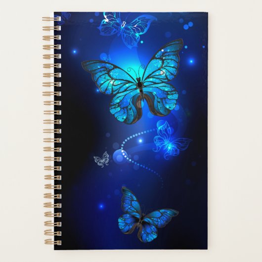 Morpho Butterfly in the Dark Background Planer (Vorderseite)