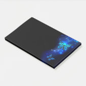 Morpho Butterfly in the Dark Background Post-it Klebezettel (angewinkelt)