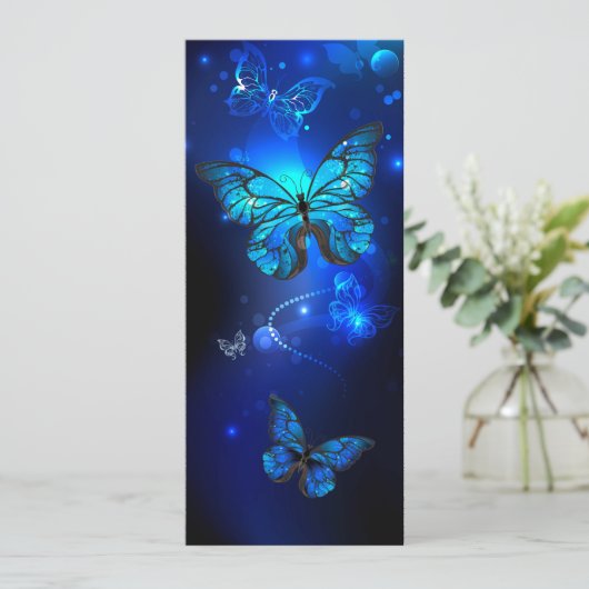 Morpho Butterfly in the Dark Background Programm (Stehend Vorderseite)