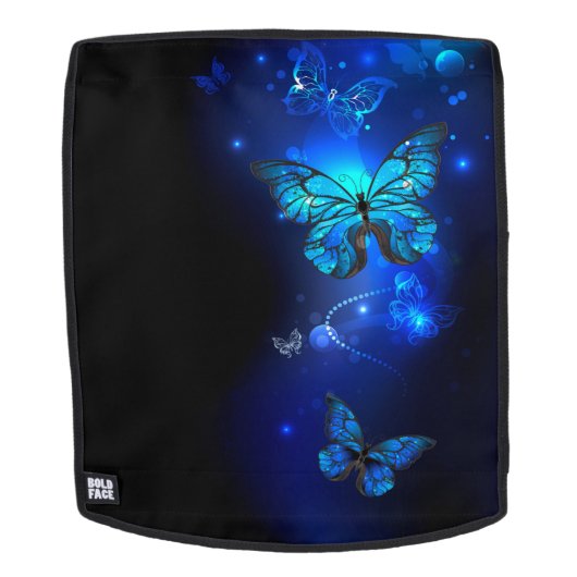 Morpho Butterfly in the Dark Background Rucksack