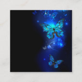 Morpho Butterfly in the Dark Background Telefonnummerkarte (Vorderseite)