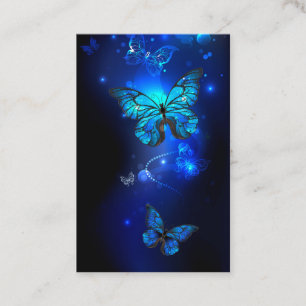 Morpho Butterfly in the Dark Background Terminkarte