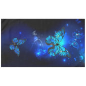 Morpho Butterfly in the Dark Background Tischdecke (Vorderseite (Horizontal))