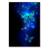 Morpho Butterfly in the Dark Background Tischnummer (Vorderseite)