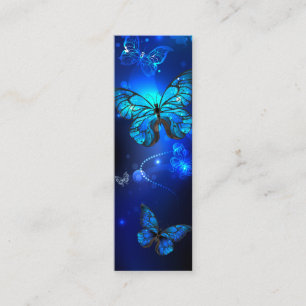 Morpho Butterfly in the Dark Background Treuekarte