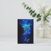 Morpho Butterfly in the Dark Background Treuekarte (Stehend Vorderseite)