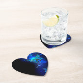 Morpho Butterfly in the Dark Background Untersetzer (Vor Ort)