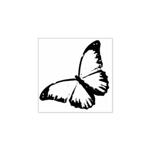 Morpho Butterfly Insekt Wildlife Wood Briefmarke Gummistempel