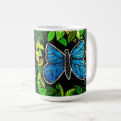 Morpho Butterfly-Tasse Kaffeetasse (VorderseiteRechts)