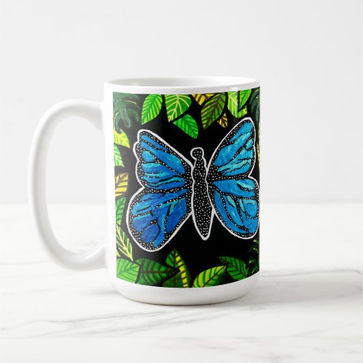 Morpho Butterfly-Tasse Kaffeetasse (Links)