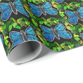 Morpho Butterfly Wrapping Paper Geschenkpapier (Rolleneckpunkt)