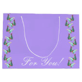 Morpho Lavendel Butterfly Geschenkbeutel Große Geschenktüte (Rückseite)