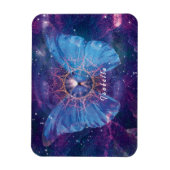 Morpho-Schmetterling / Galaxy Mandala Magnet (Vertikal)