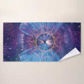 Morpho-Schmetterling / Galaxy Mandala Paper Unters Badehandtuch (Badehandtuch)
