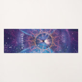 Morpho-Schmetterling / Galaxy Mandala Paper Unters Yogamatte (Rückseite (Horizontal))