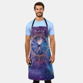 Morpho-Schmetterling / Galaxy Mandala Schürze (Getragen)