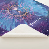 Morpho-Schmetterling / Galaxy Mandala Sherpa Blank Sherpadecke (3/4)