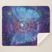 Morpho-Schmetterling / Galaxy Mandala Sherpa Blank Sherpadecke (Vorderseite (Horizontal))