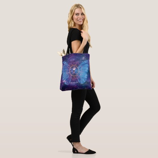 Morpho-Schmetterling / Galaxy Mandala Tasche (Am Model)